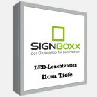 LED Leuchtkasten - LED Leuchtreklame - Tiefe 11 cm - einseitig
